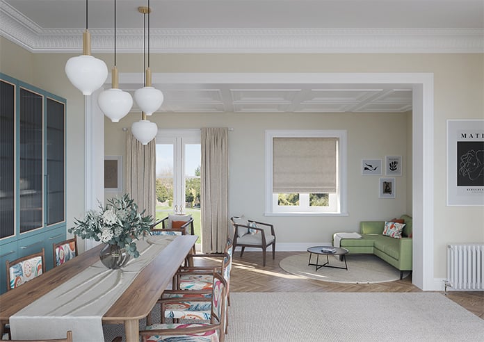 Darwin, Ivory - Twist&Fit Roman Blind - Image 9